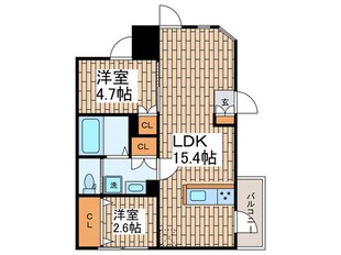 GranDuo大森山王2の物件間取画像